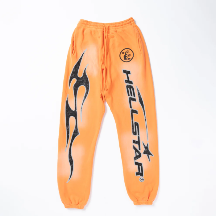Hellstar Fire Orange Sweatpants | Sale 40%