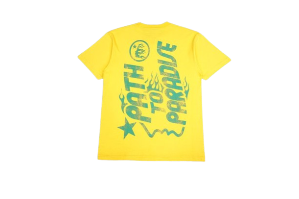 Hellstar Jesus Emblem Yellow T-Shirt