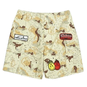 Hellstar Camo Embroidered Shorts