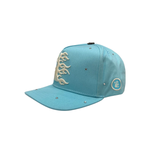 Baby Blue Rhinestone Snapback