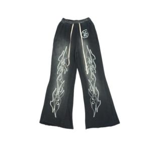 Hellstar Flare Sweatpant Black (1)