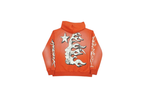 Hellstar Records Hoodie Orange