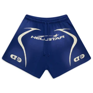 Blue Hellstar Warm Up Shorts