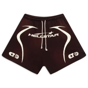 Brown Hellstar Warm Up Shorts