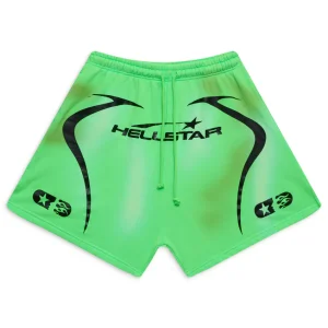 Green Hellstar Warm Up Shorts