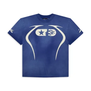 Hellstar Blue Warm Up T-Shirt