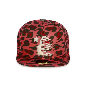 Hellstar Fitted Cheetah Print Hat