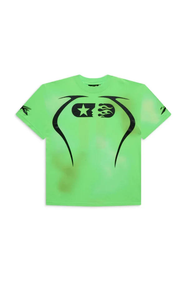 Hellstar Green Warm Up T-Shirt