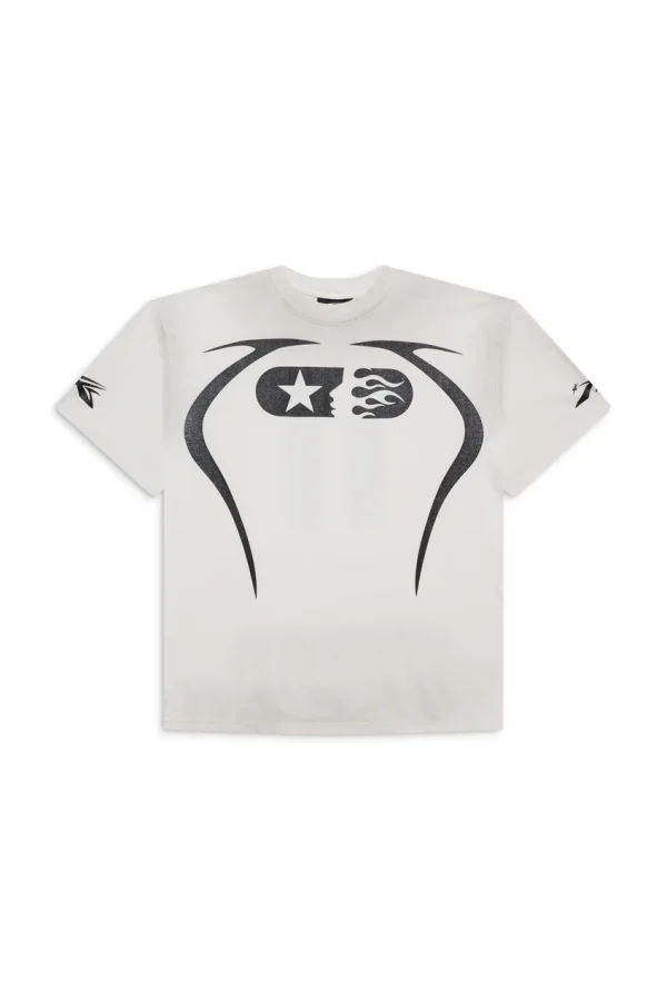 Hellstar White Warm Up T-Shirt