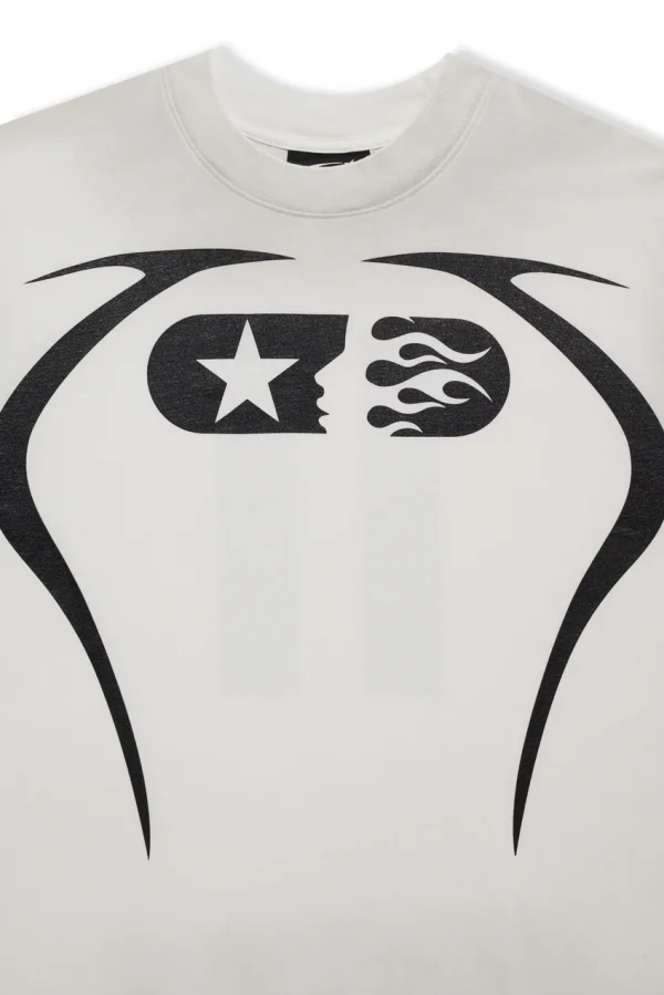 Hellstar White Warm Up T-Shirt