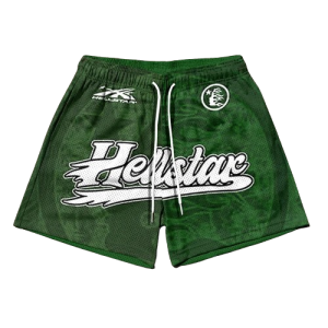 Hellstar-Graphic-Green-Shorts