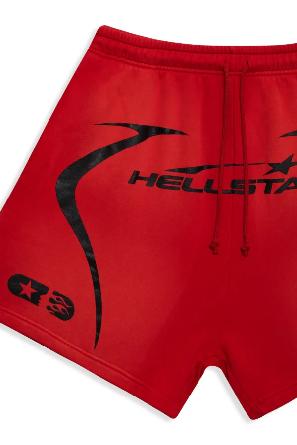 Red Hellstar Warm Up Shorts