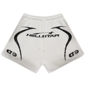 White Hellstar Warm Up Shorts