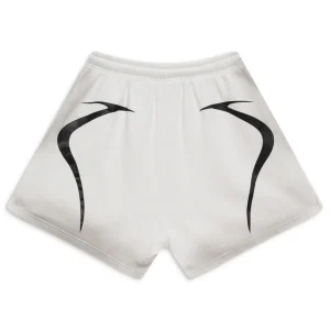 White Hellstar Warm Up Shorts