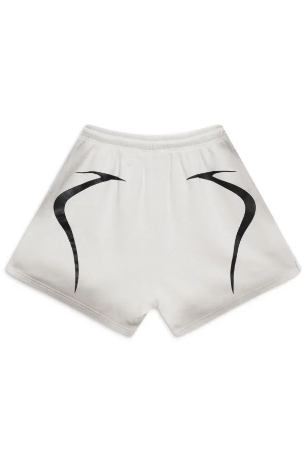 White Hellstar Warm Up Shorts