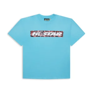 Blue Hellstar Box Logo T-Shirt