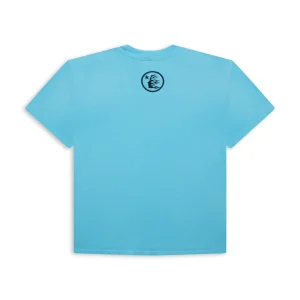 Blue Hellstar Box Logo T-Shirt