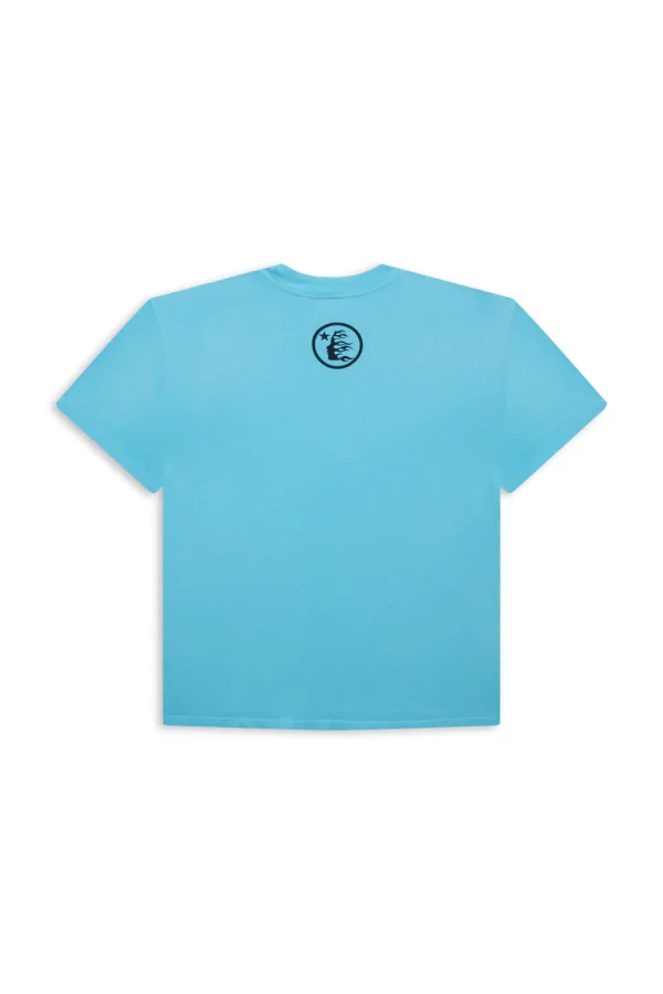 Blue Hellstar Box Logo T-Shirt