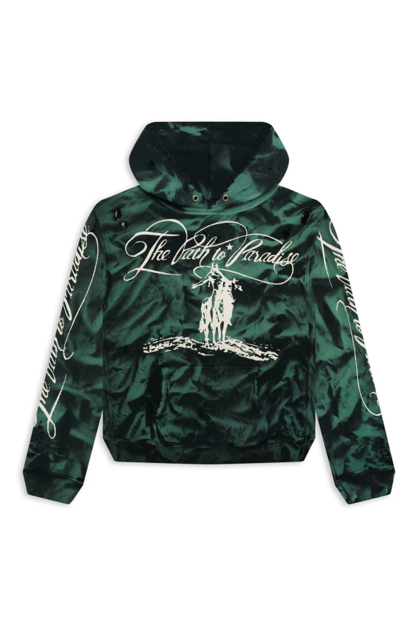 Green Marble Paradise Hoodie