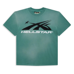 Hellstar Sport Logo Gel Tee Green