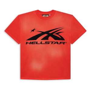 Hellstar Sport Logo Gel Tee Red