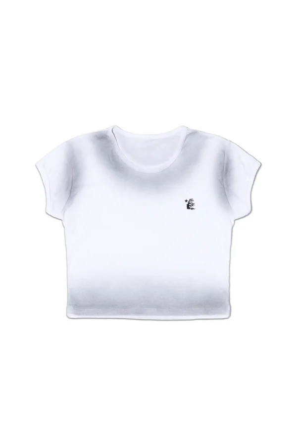 White Hellstar Women's Crop Top